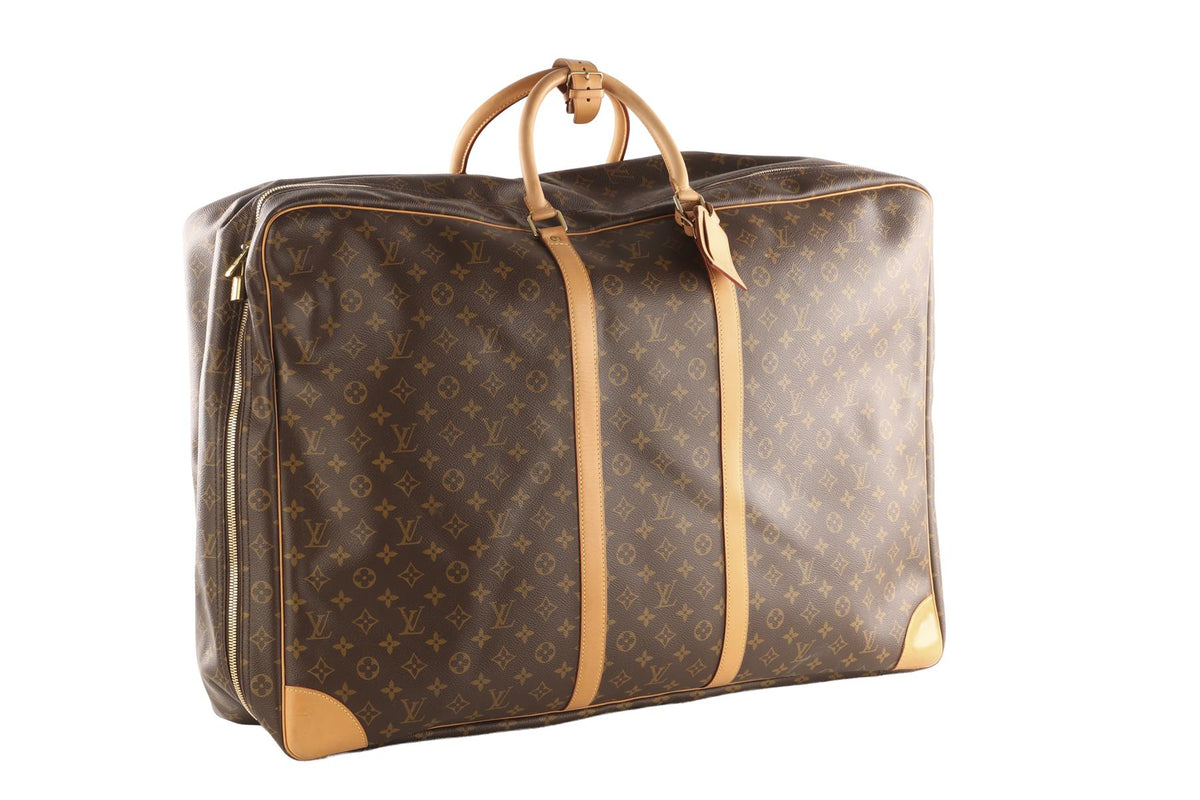 LOUIS VUITTON BROWN 2002 SIRIUS 70 MONOGRAM COATED CANVAS SUITCASE