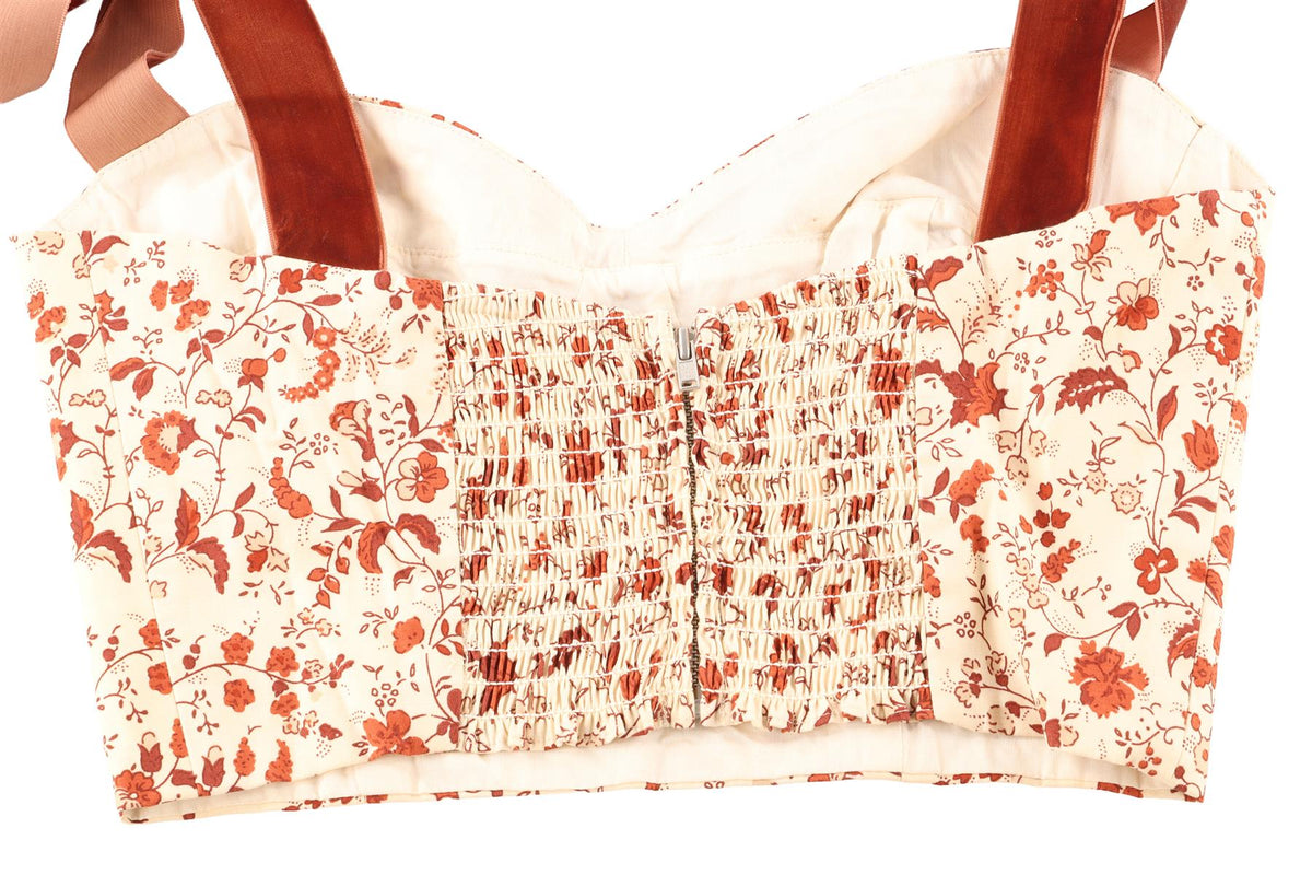 REFORMATION + KACEY MUSGRAVES MULTI COTTON TOP US 2 UK 6