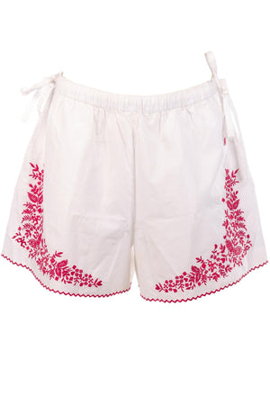 ALÉMAIS WHITE COTTON SHORTS AU 8 UK 8
