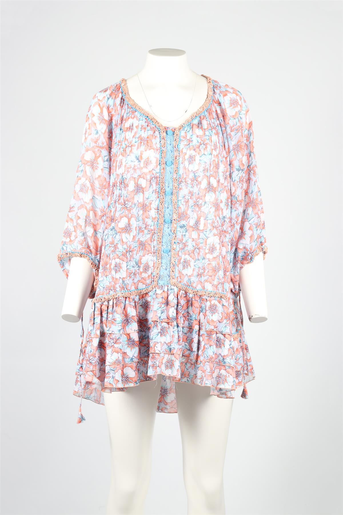 POUPETTE ST BARTH COTTON MINI DRESS SMALL