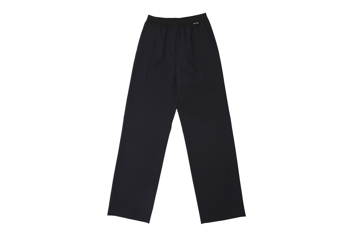 MIU MIU NAVY WOOL STRAIGHT LEG PANTS IT 36 UK 4