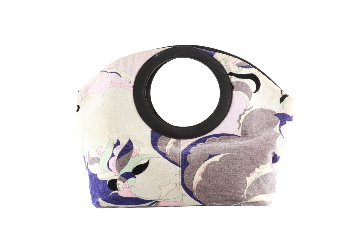 EMILIO PUCCI MULTI TERRY CLOTH TOTE BAG