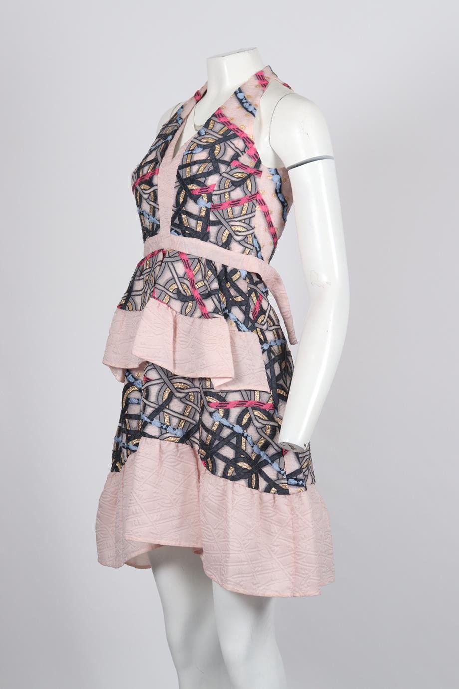 PETER PILOTTO SILK BLEND MINI DRESS UK 6