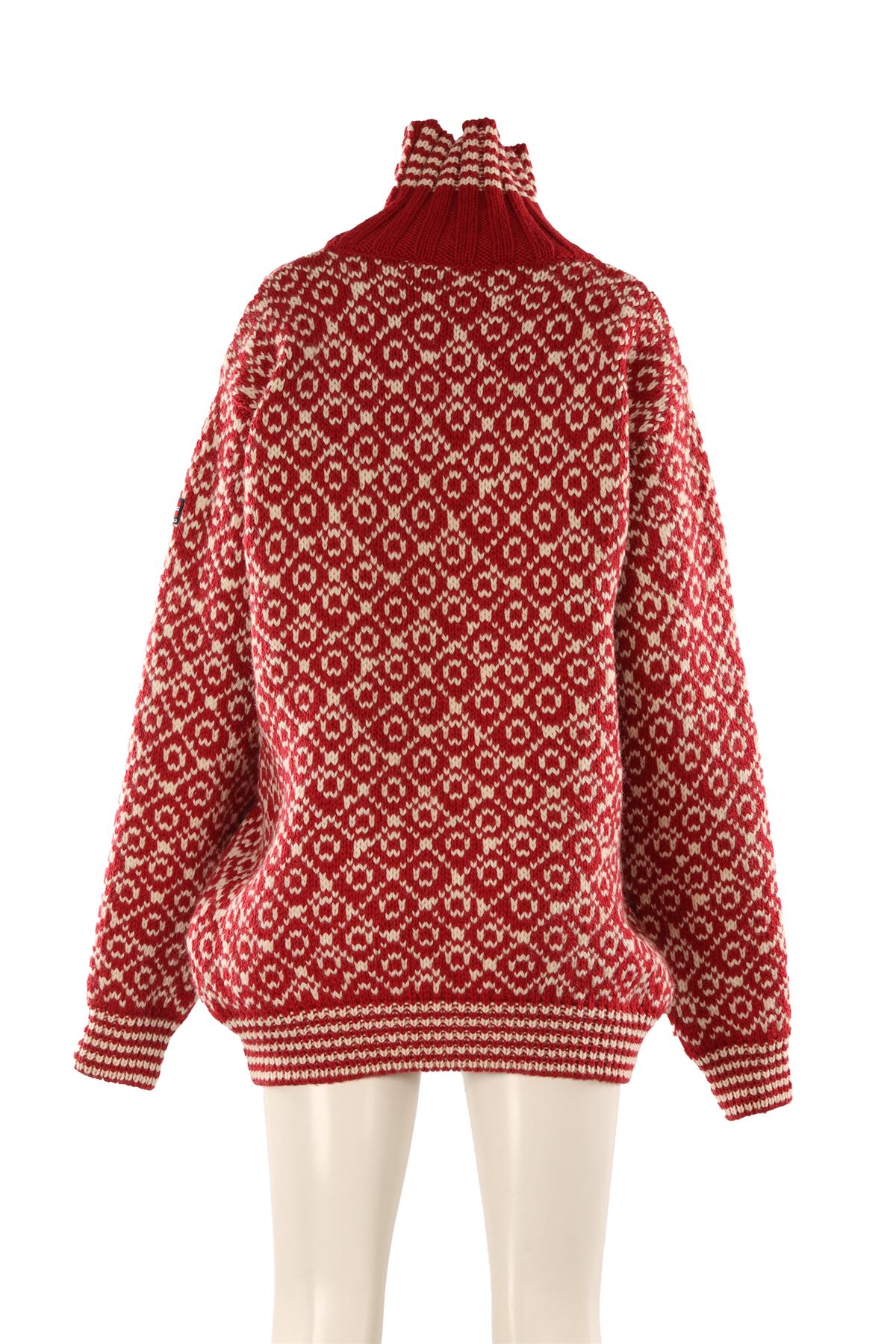 DEVOLD RED WOOL SWEATER XLARGE