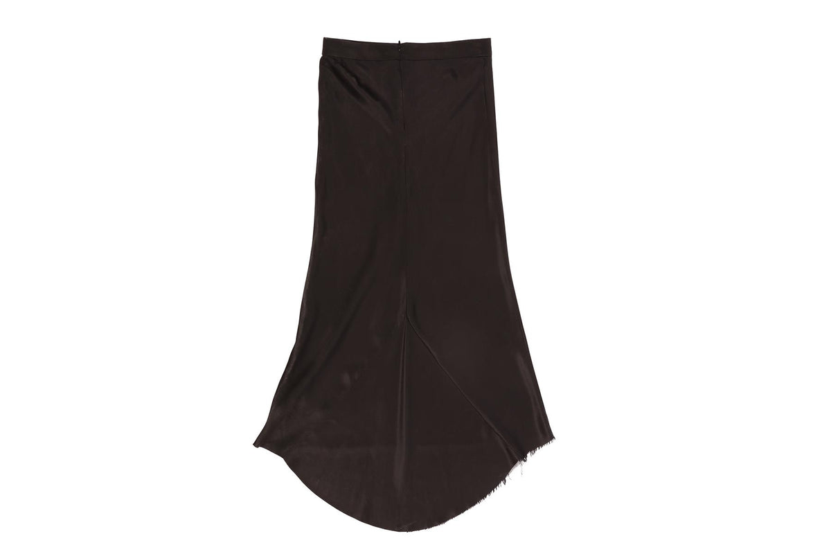 RAEY BLACK SILK MIDI SKIRT UK 6