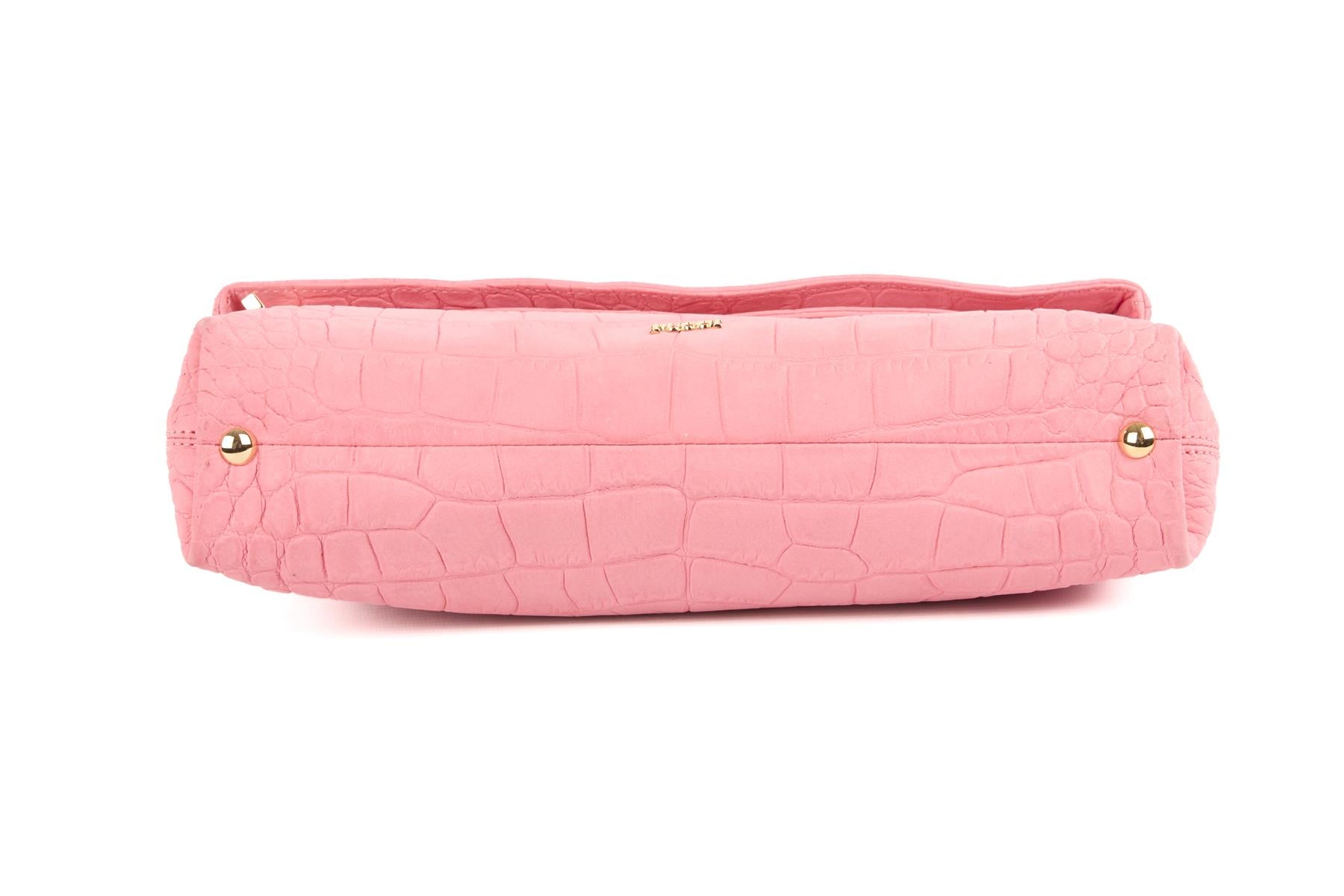 EMILIO PUCCI PINK NUBUCK CLUTCH