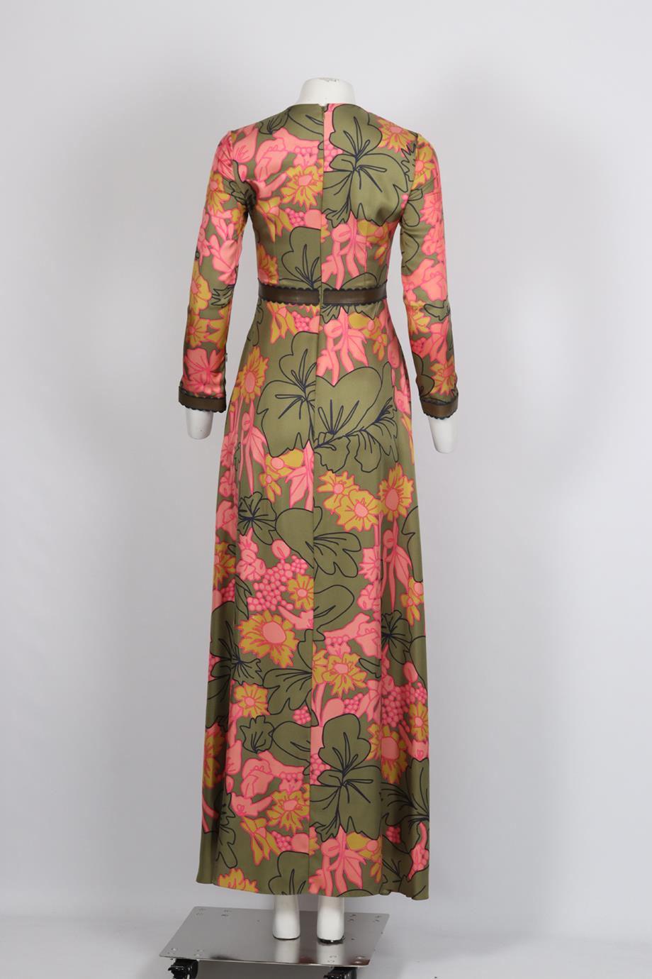ROKSANDA FLORAL PRINT SILK MAXI DRESS UK 8