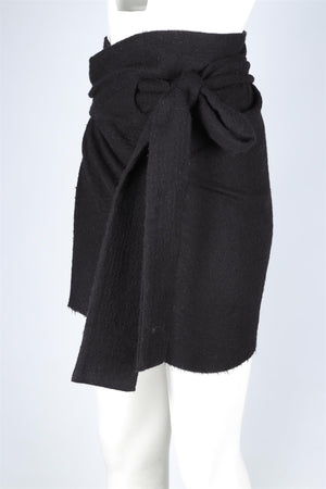 ISABEL MARANT BLACK WOOL MINI SKIRT FR 36 UK 8