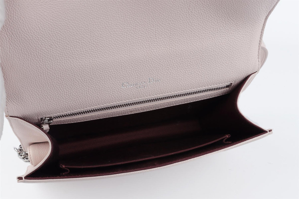 CHRISTIAN DIOR PINK DIORAMA MEDIUM LEATHER SHOULDER BAG