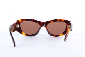 CELINE BROWN TRIOMPHE ACETATE SUNGLASSES