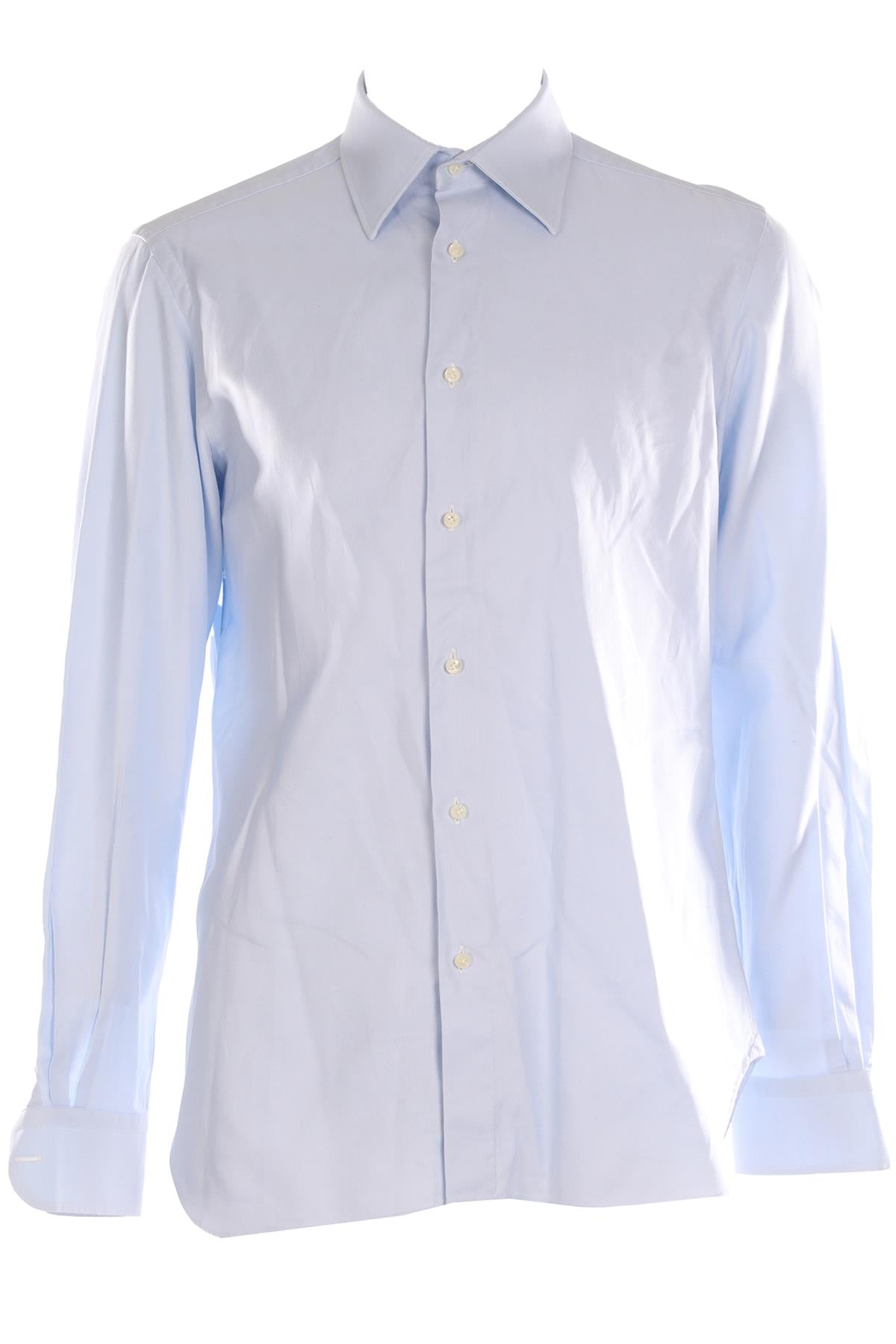 GIULIVA BLUE MEN'S COTTON SHIRT IT 48 UK/US 32