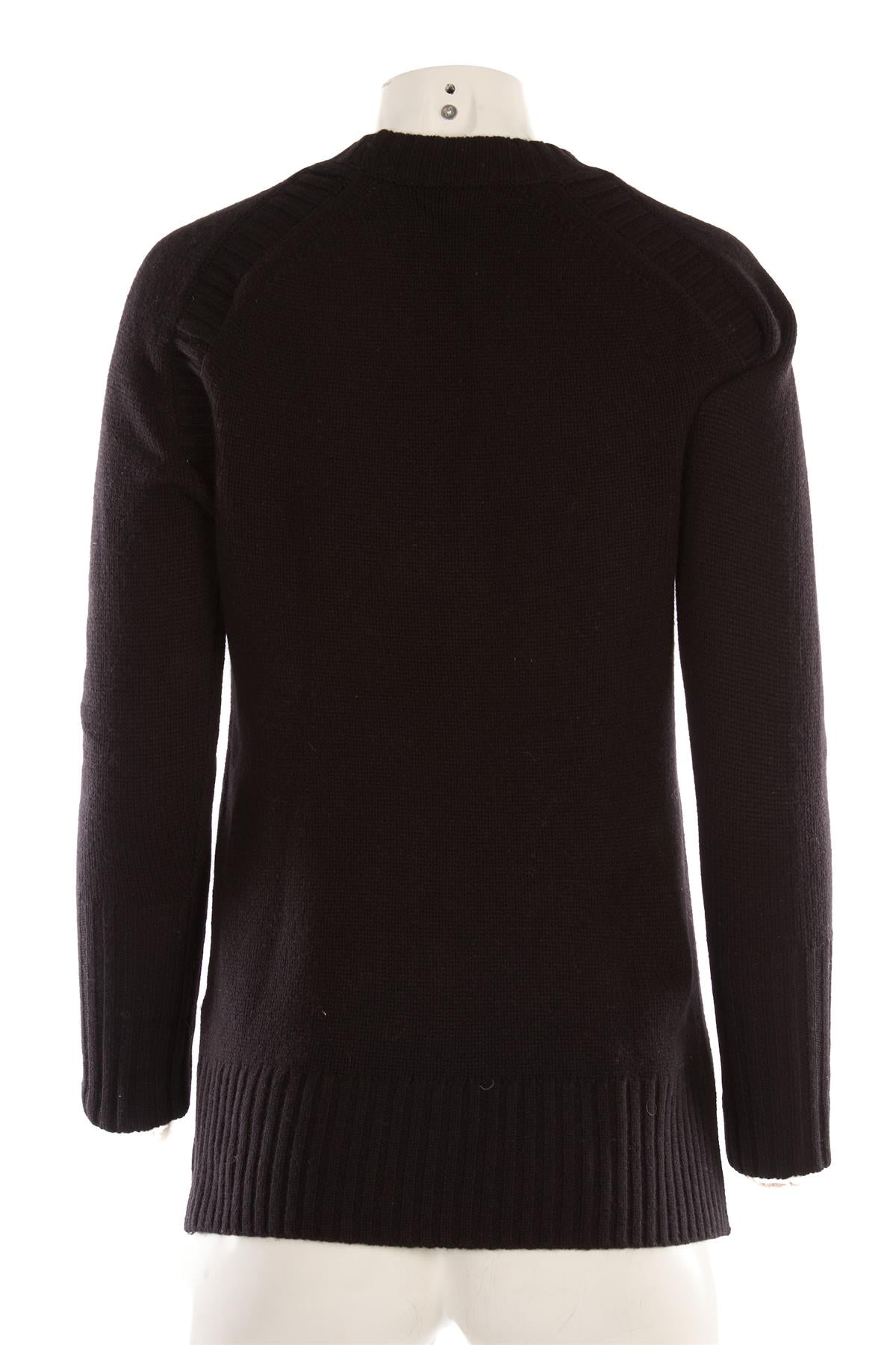 J.CREW BLACK CASHMERE SWEATER XSMALL