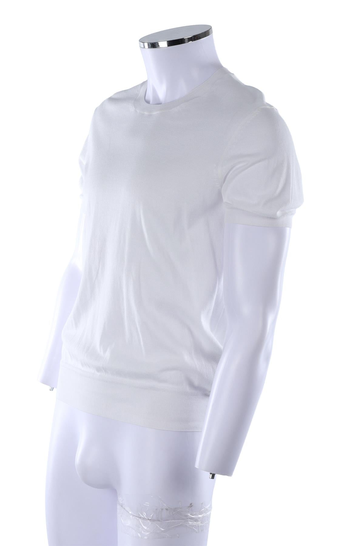 WHITE MEN'S COTTON SWEATER
