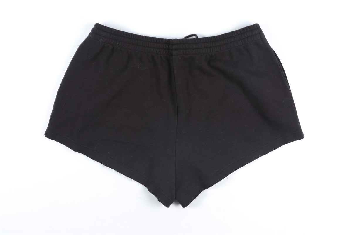 SKIMS BLACK COTTON SHORTS LARGE