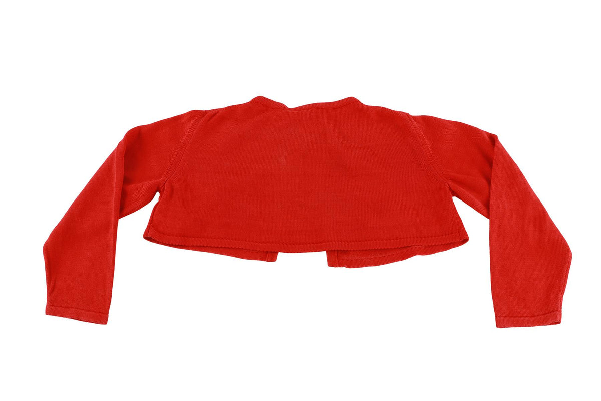 DOLCE & GABBANA RED BABY GIRLS CARDIGAN 18-24 MONTHS