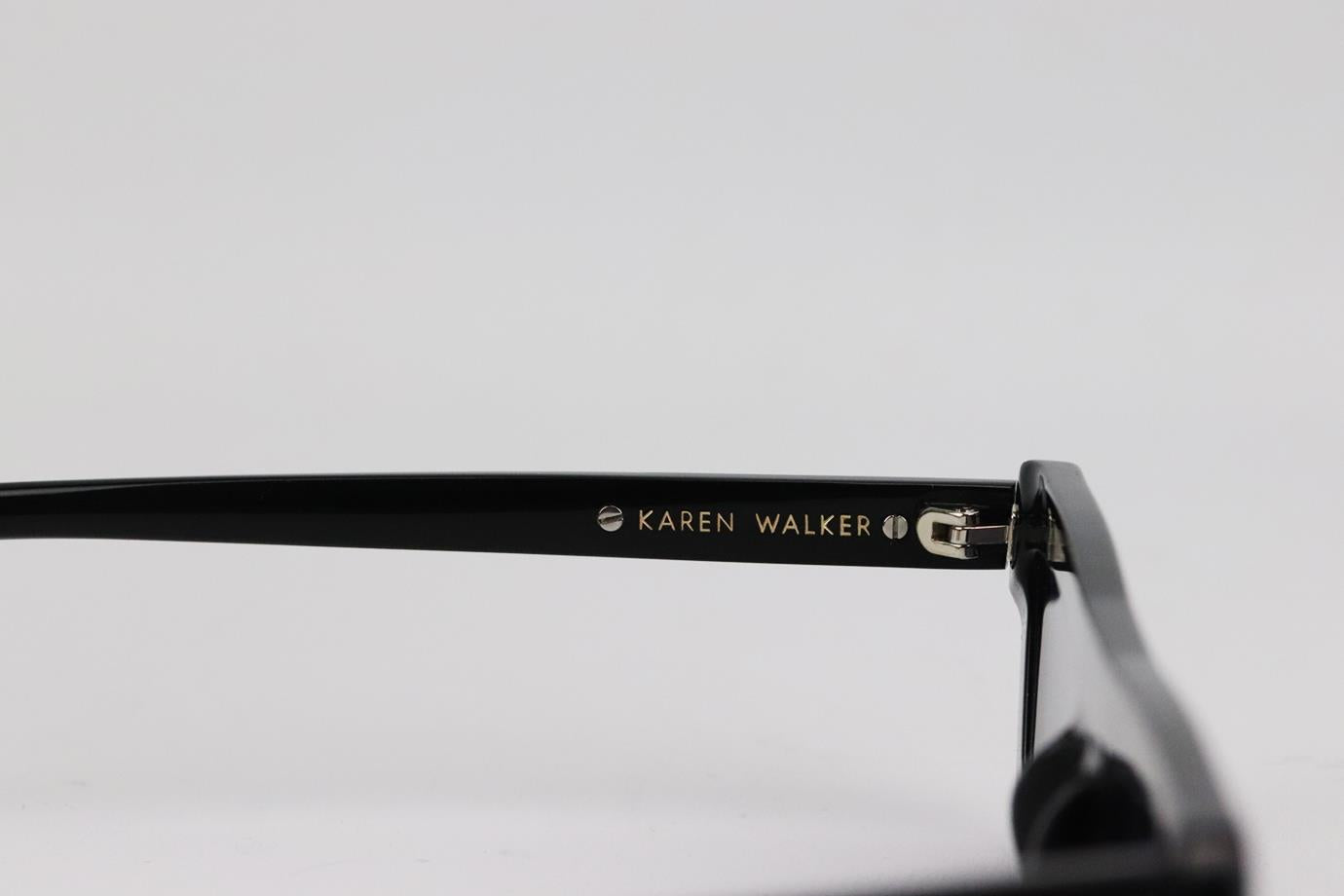 KAREN WALKER RECTANGLE FRAME ACETATE SUNGLASSES