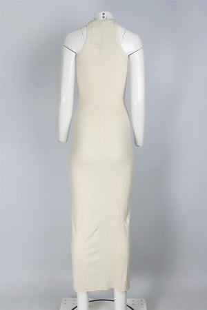 SKIMS ECRU MODAL MAXI DRESS SMALL