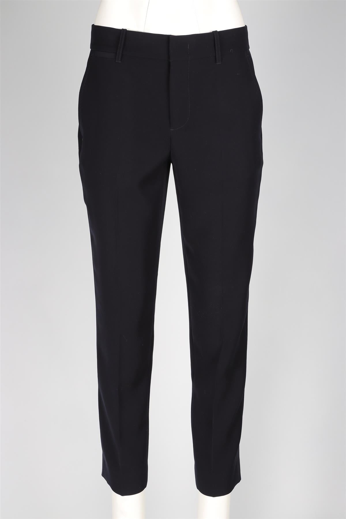VINCE BLACK CREPE STRAIGHT LEG PANTS US 6 UK 10
