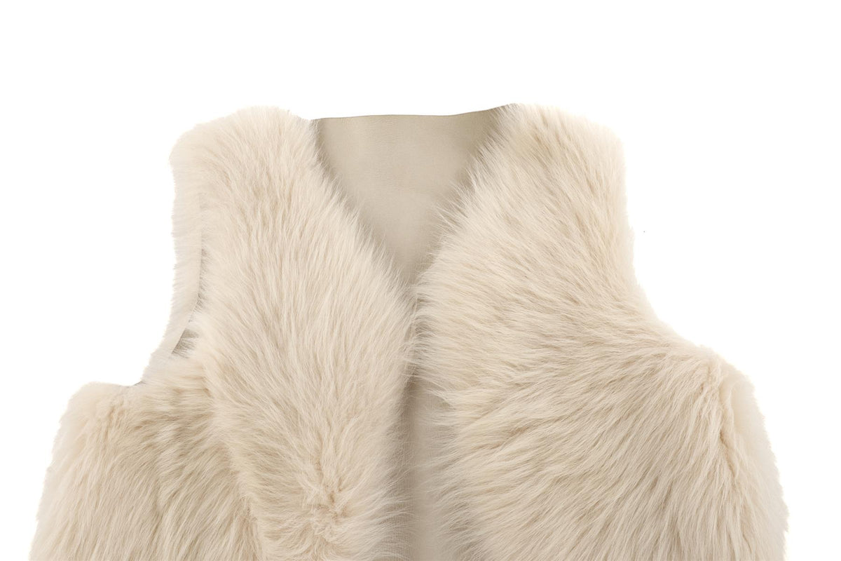 BONPOINT BEIGE KIDS GIRLS GILET 5 YEARS