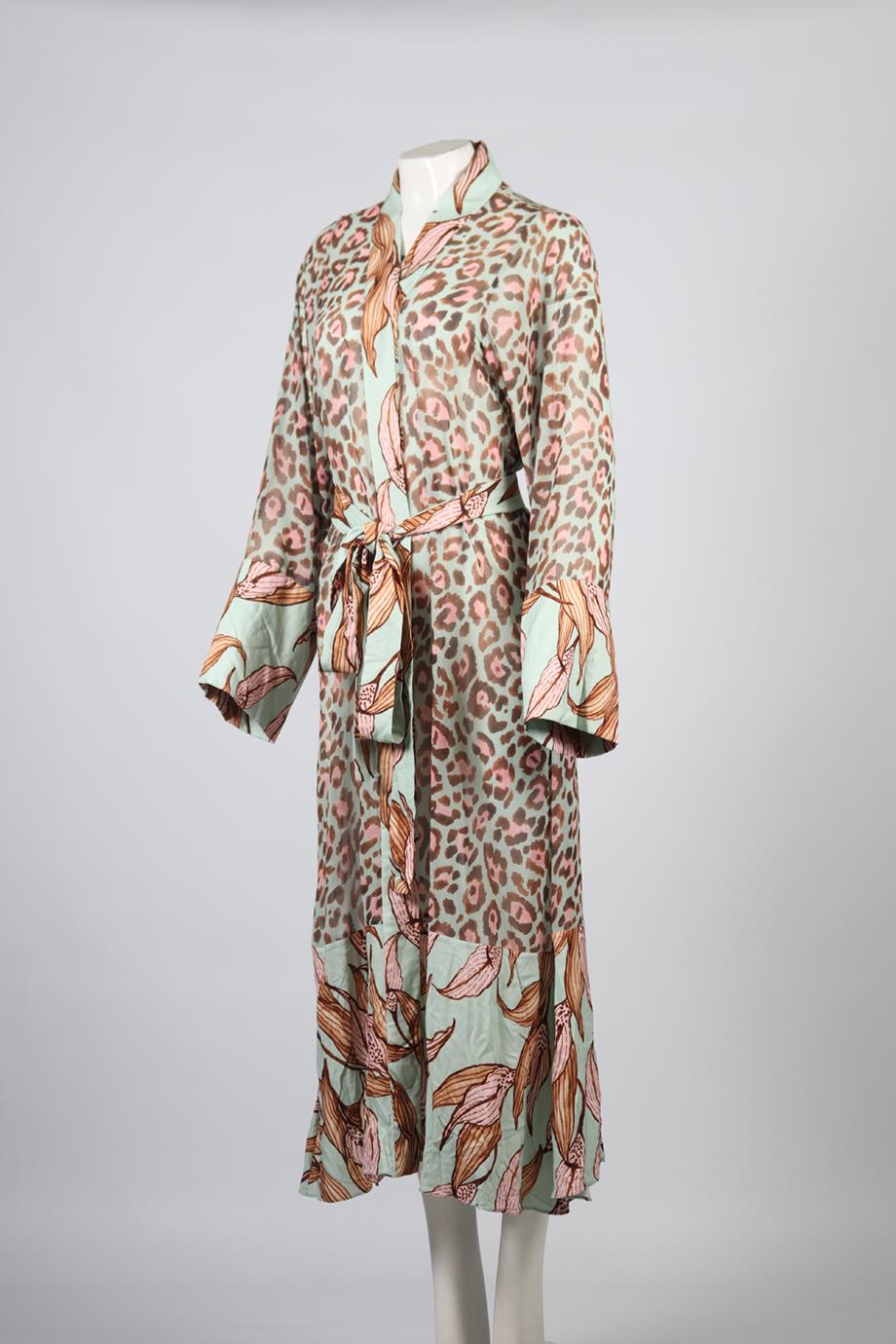 PATBO BELTED CREPE MAXI DRESS SMALL
