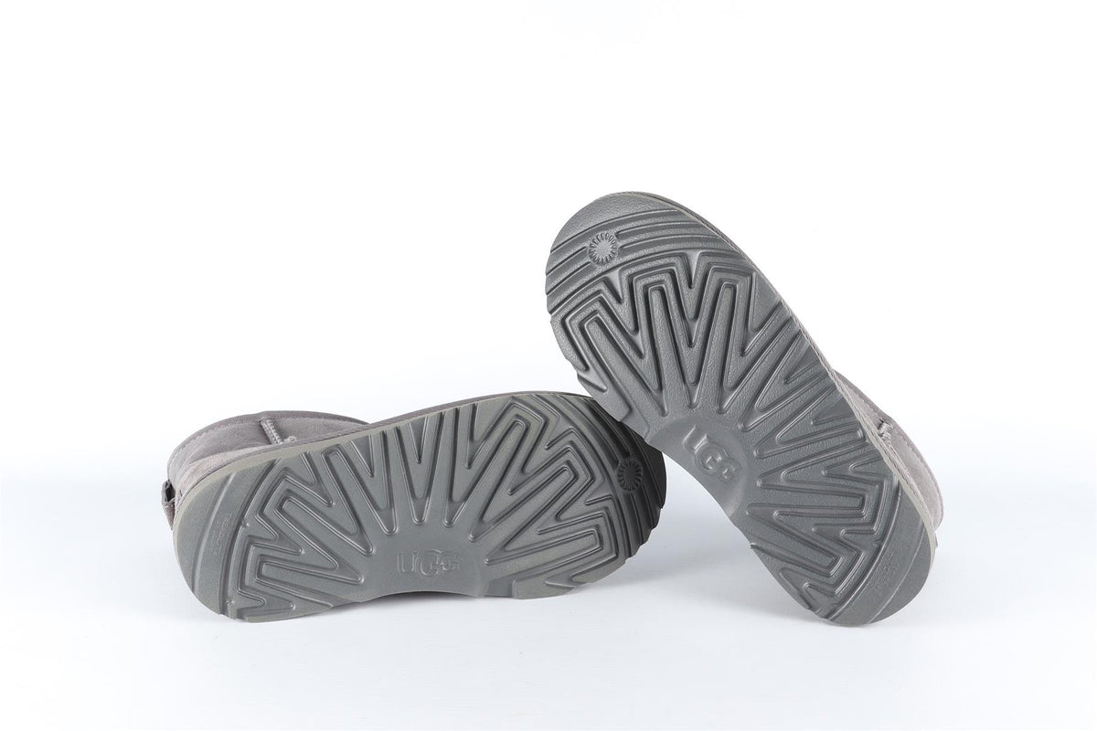 UGG AUSTRALIA GREY KIDS GIRLS SUEDE BOOTS EU 35 UK 2 US 3