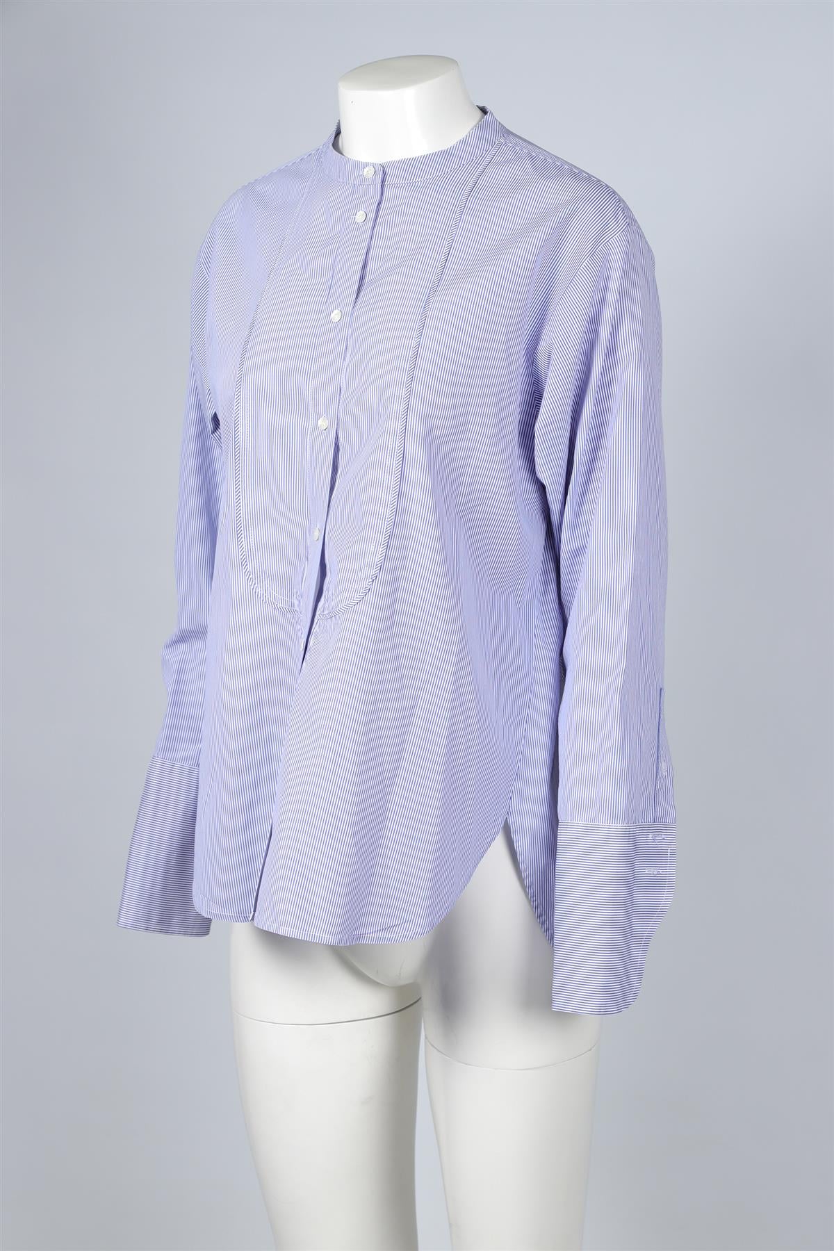 J CREW + THOMAS MASON BLUE COTTON SHIRT US 6 UK 10