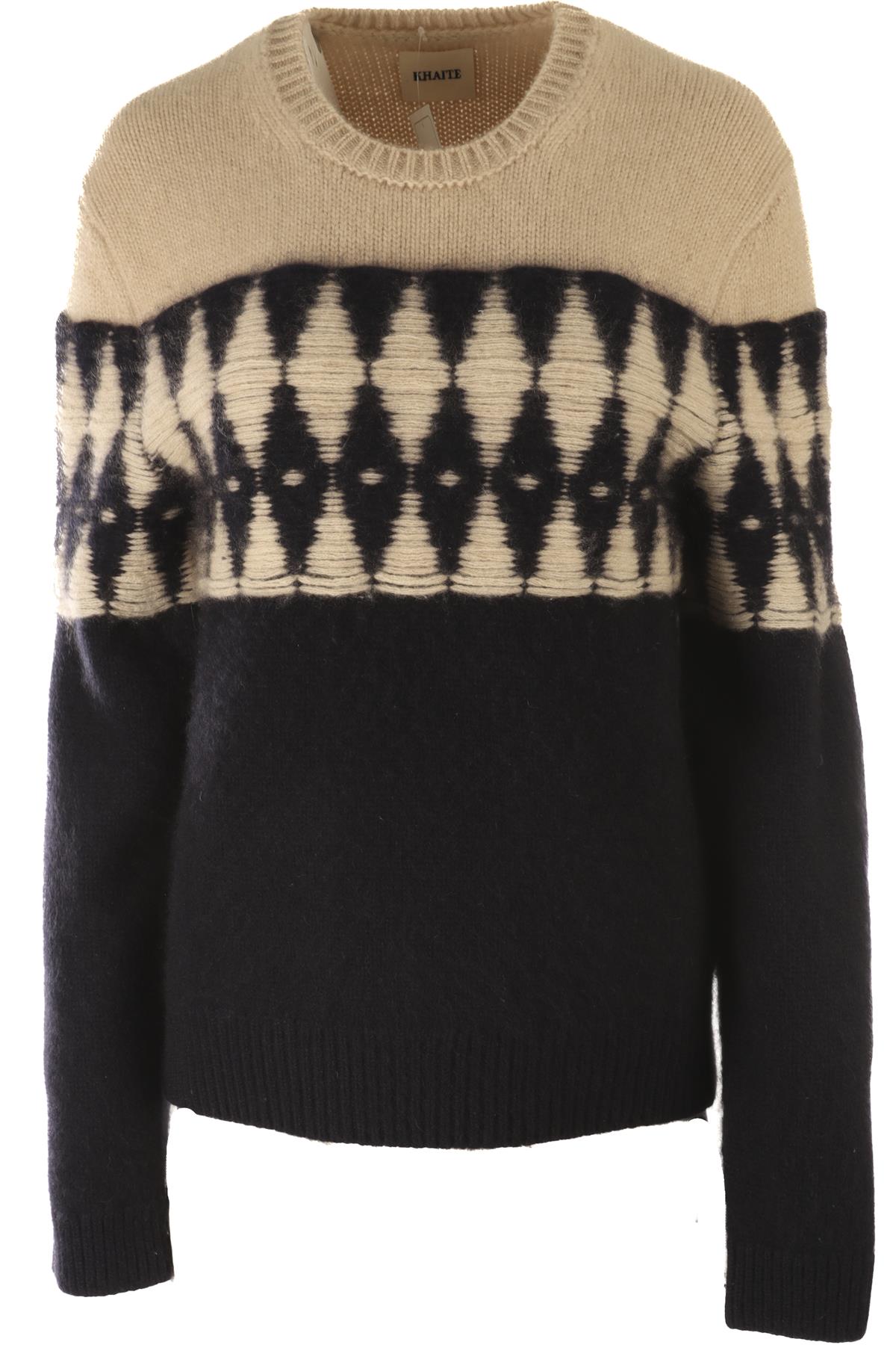 KHAITE MULTI CASHMERE SWEATER MEDIUM