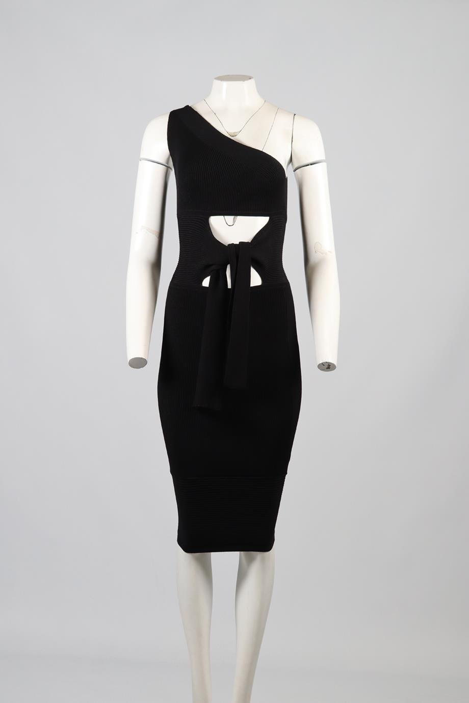CUSHNIE ET OCHS KNIT MIDI DRESS SMALL