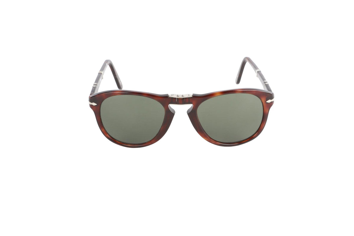 PERSOL BROWN PILOT STYLE ACETATE SUNGLASSES