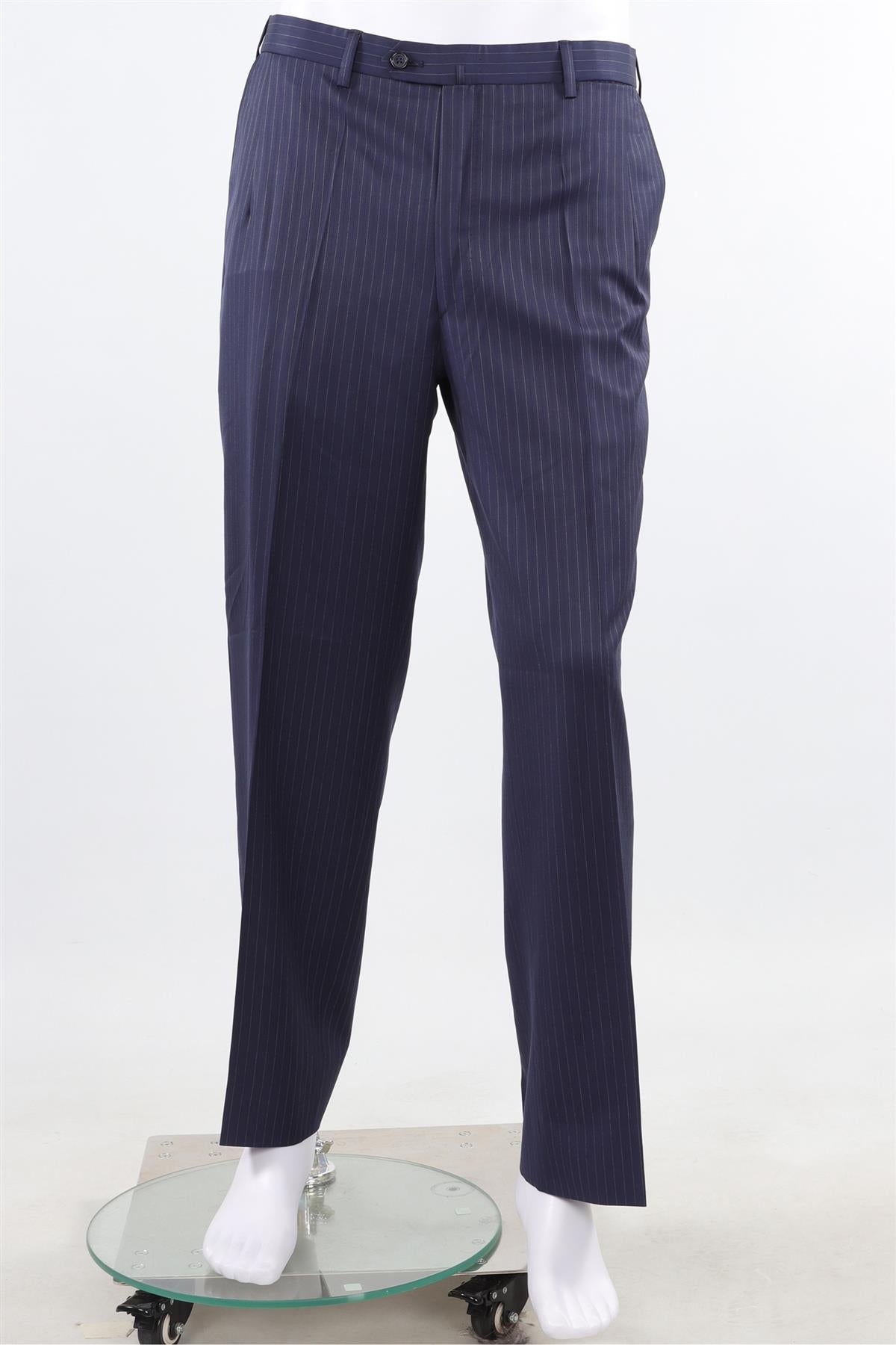 BRONI NAVY MEN'S WOOL TWO PIECE SUIT IT 42 UK/US 32