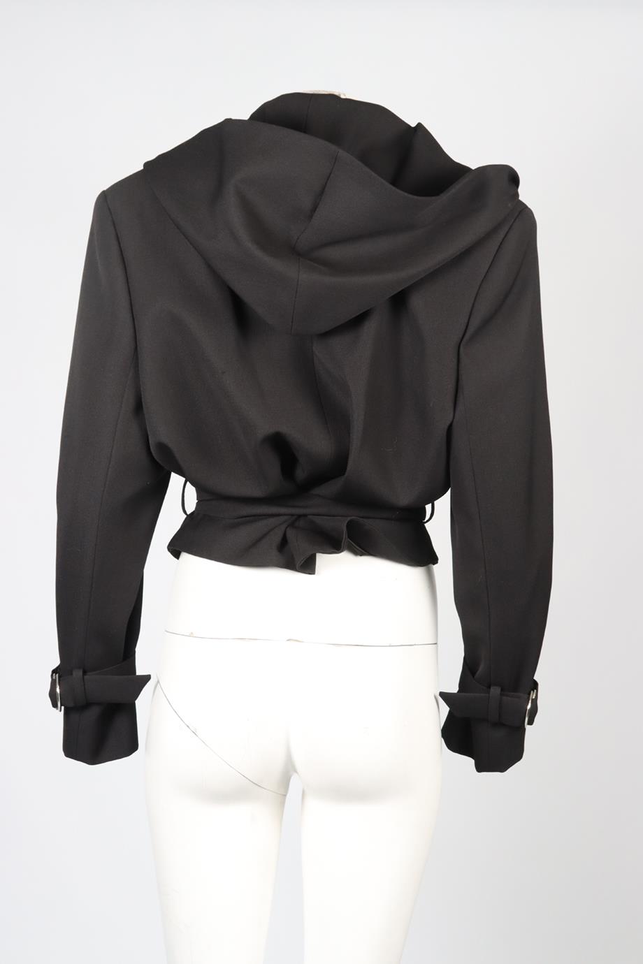 ALEXANDRE VAUTHIER 2023 BELTED WOOL BLEND JACKET FR 38 UK 10
