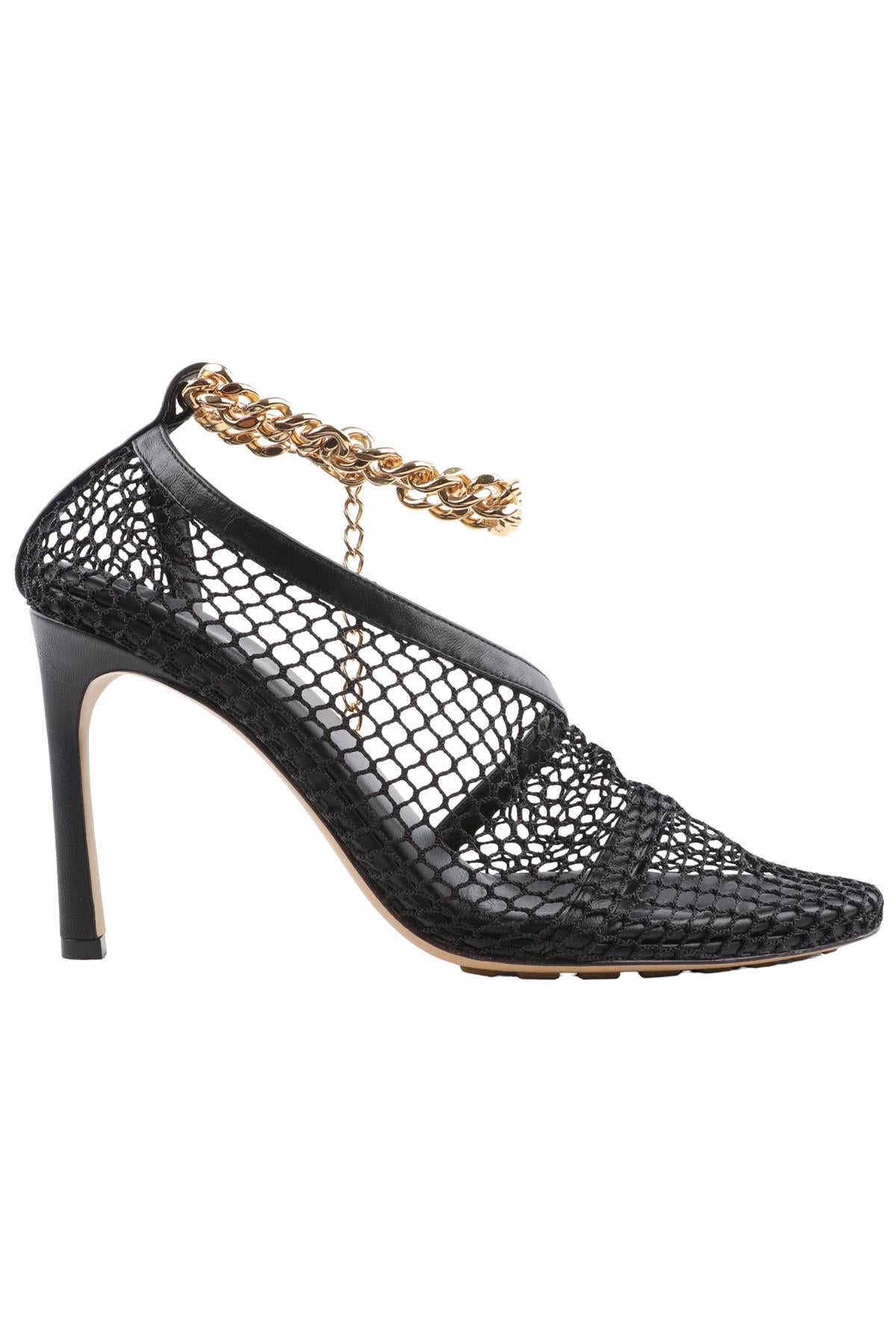 BOTTEGA VENETA BLACK MESH PUMPS EU 37 UK 4 US 7