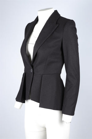 CEFINN BLACK WOOL BLAZER UK 6