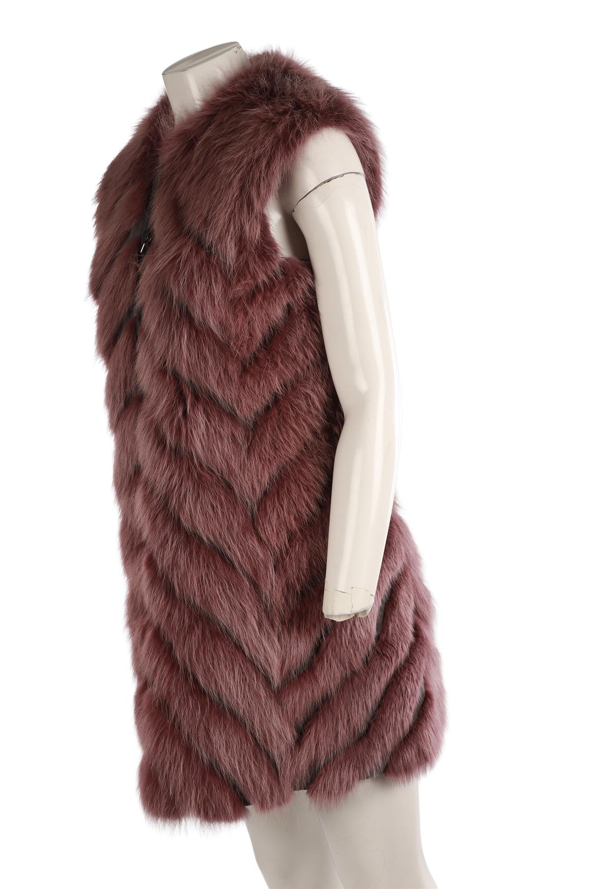 HOCKLEY PINK FUR GILET UK 8