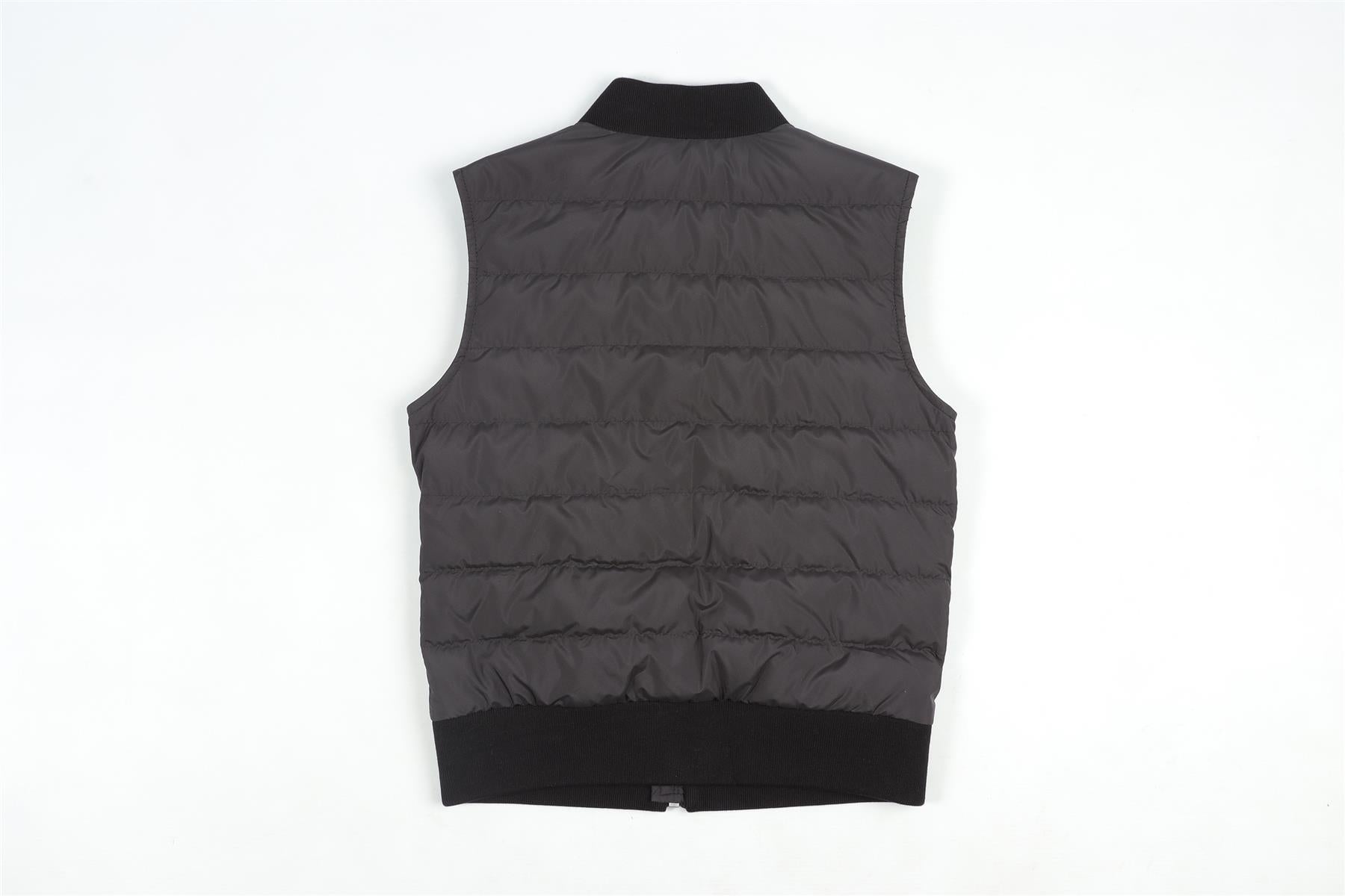 MONCLER BLACK KIDS BOYS PADDED GILET 8 YEARS