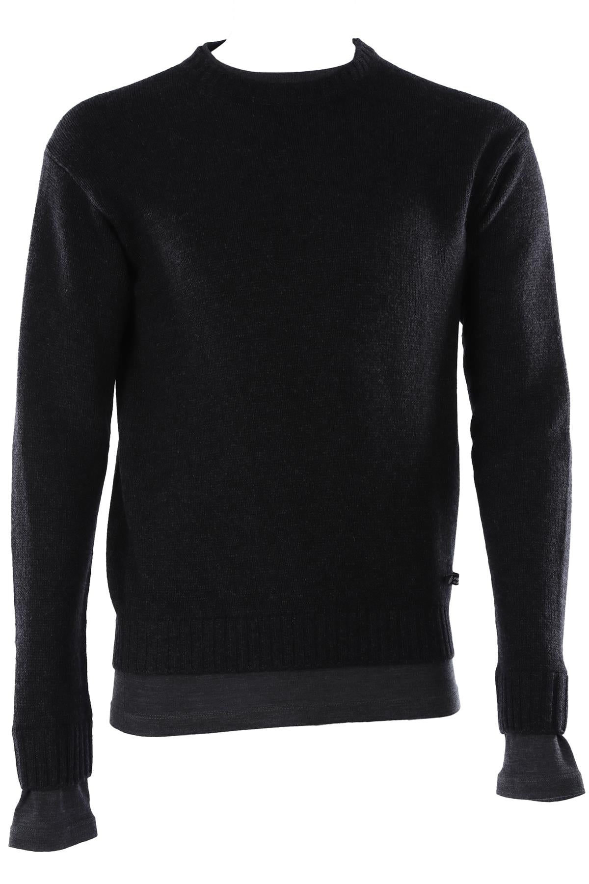 GREY MEN'S CASHMERE SWEATER