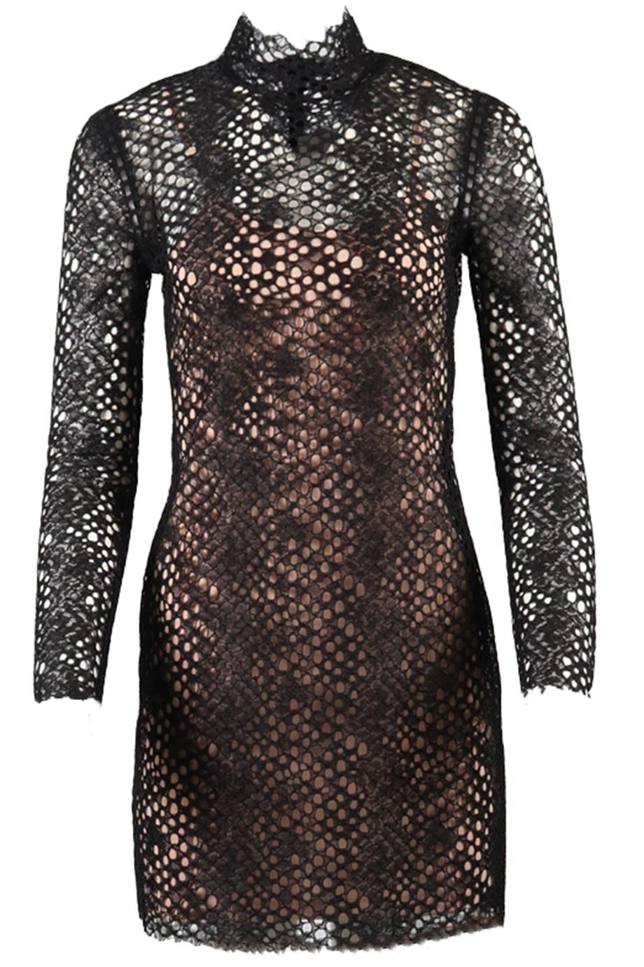 ALEXANDER WANG COTTON BLEND MINI DRESS US 2 UK 6