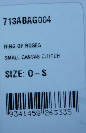 CAMILLA RING OF ROSES SMALL CANVAS CLUTCH