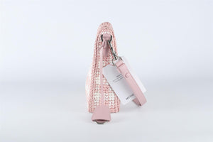 PRADA PINK RE-EDITION 2000 SMALL RAFFIA SHOULDER BAG