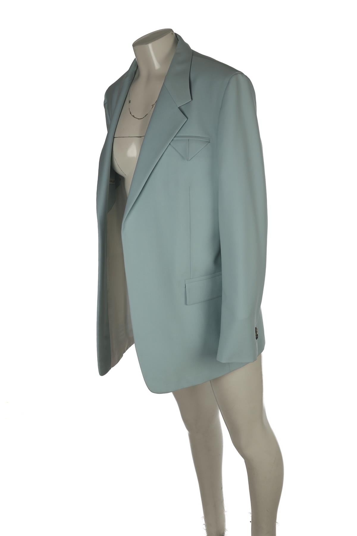 BOTTEGA VENETA BLUE WOOL BLAZER IT 44 UK 12