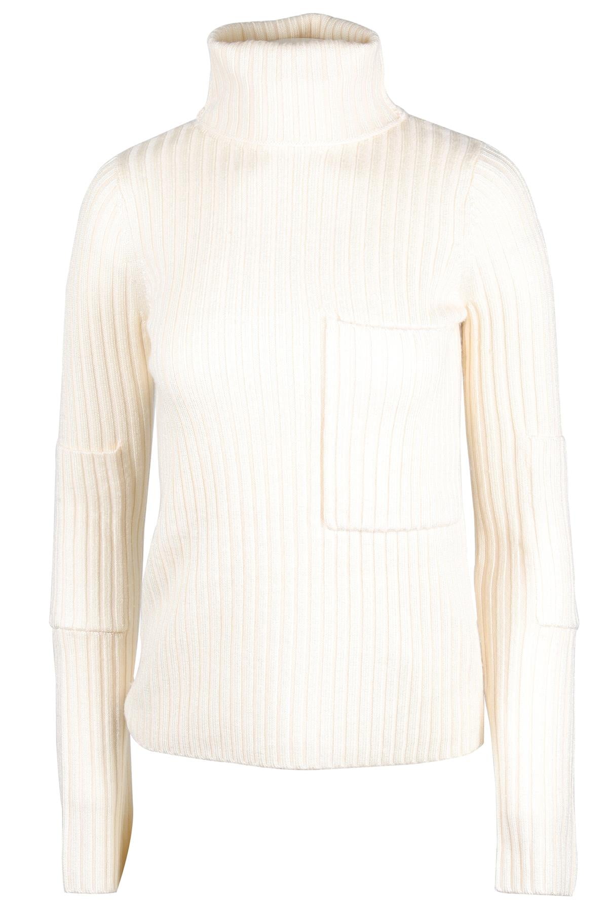 JOSEPH CREAM WOOL SWEATER SMALL