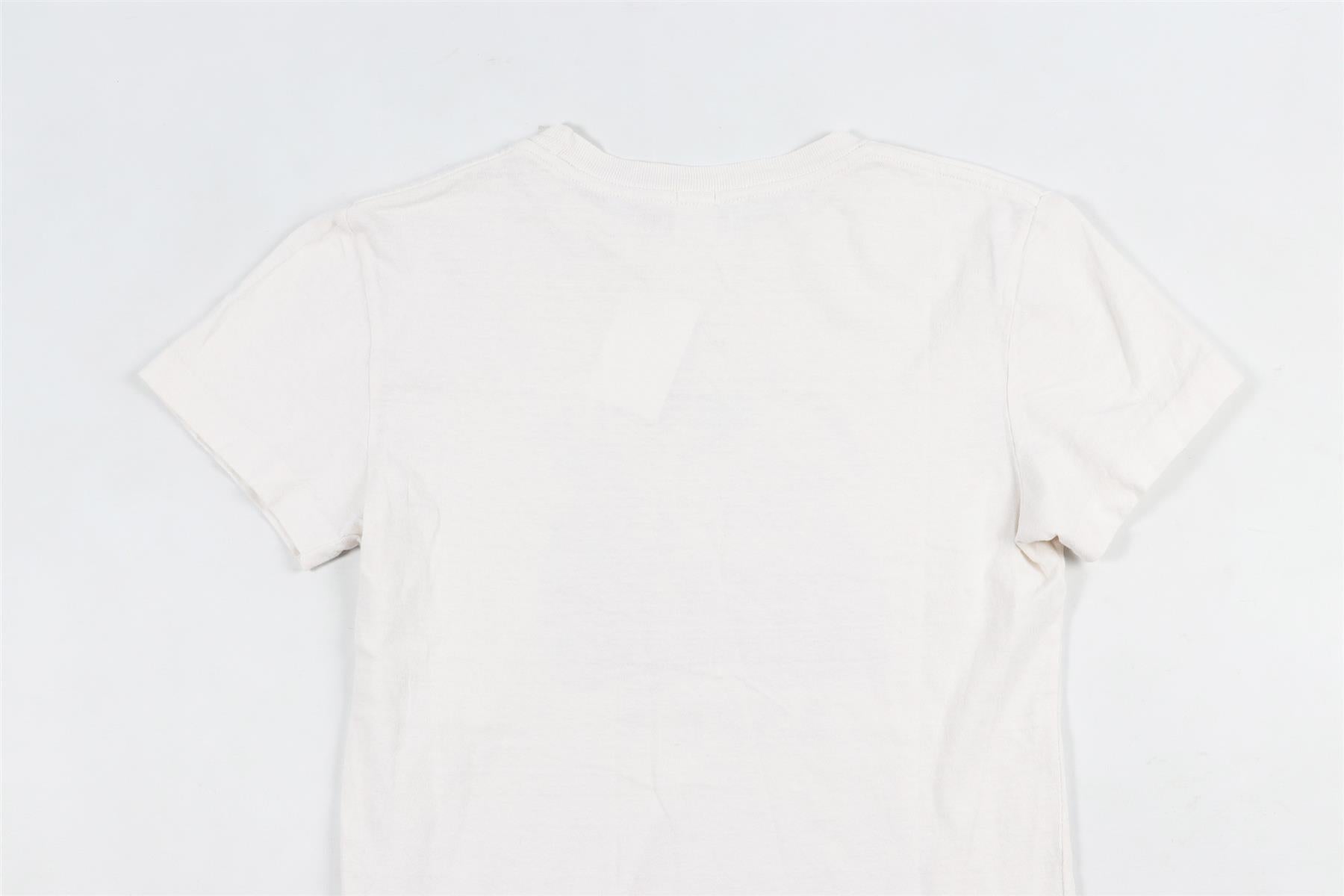 RE/DONE CREAM COTTON T-SHIRT XSMALL