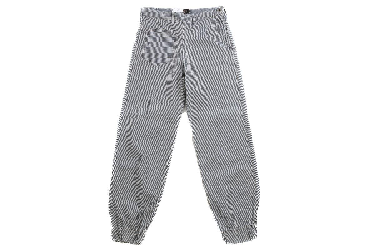 RRL RALPH LAUREN BLUE COTTON TAPERED PANTS W27