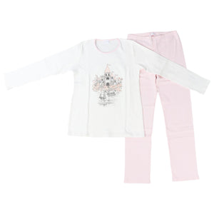 LA PERLA WHITE KIDS GIRLS PYJAMA SET 12 YEARS