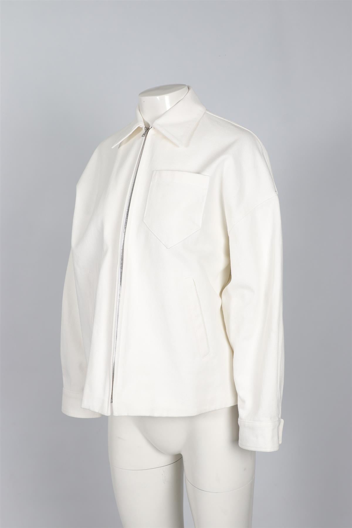 PRADA WHITE 2021 COTTON JACKET IT 38 UK 6