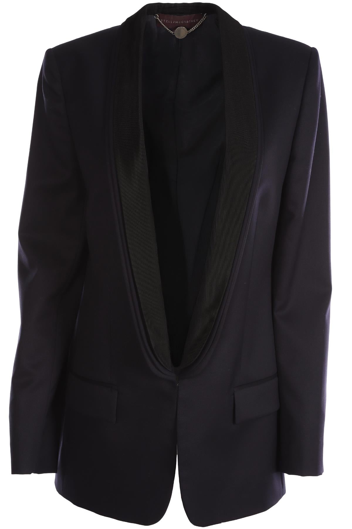 STELLA MCCARTNEY NAVY WOOL BLAZER IT 46 UK 14