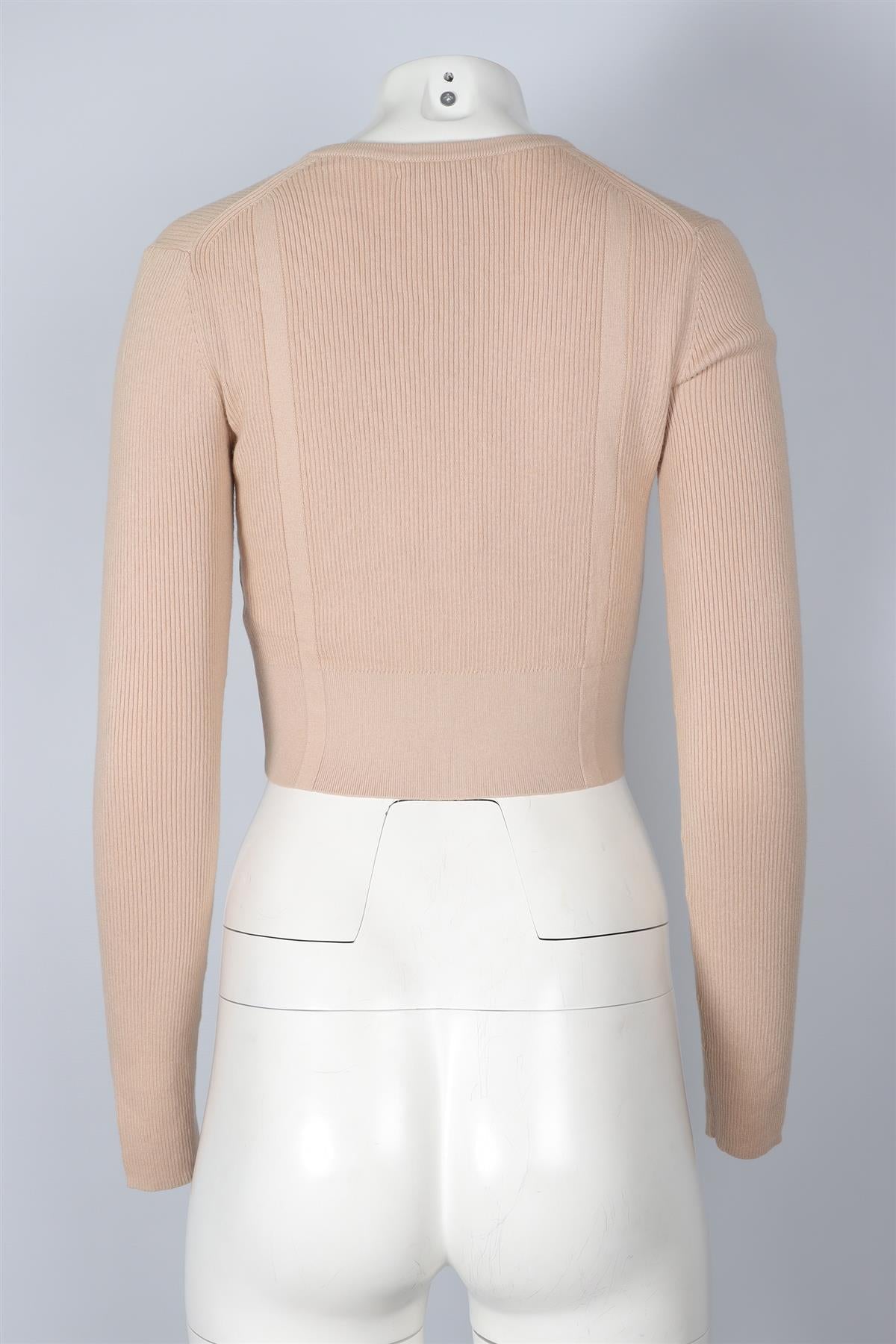 NAKED CASHMERE BEIGE COTTON CARDIGAN SMALL