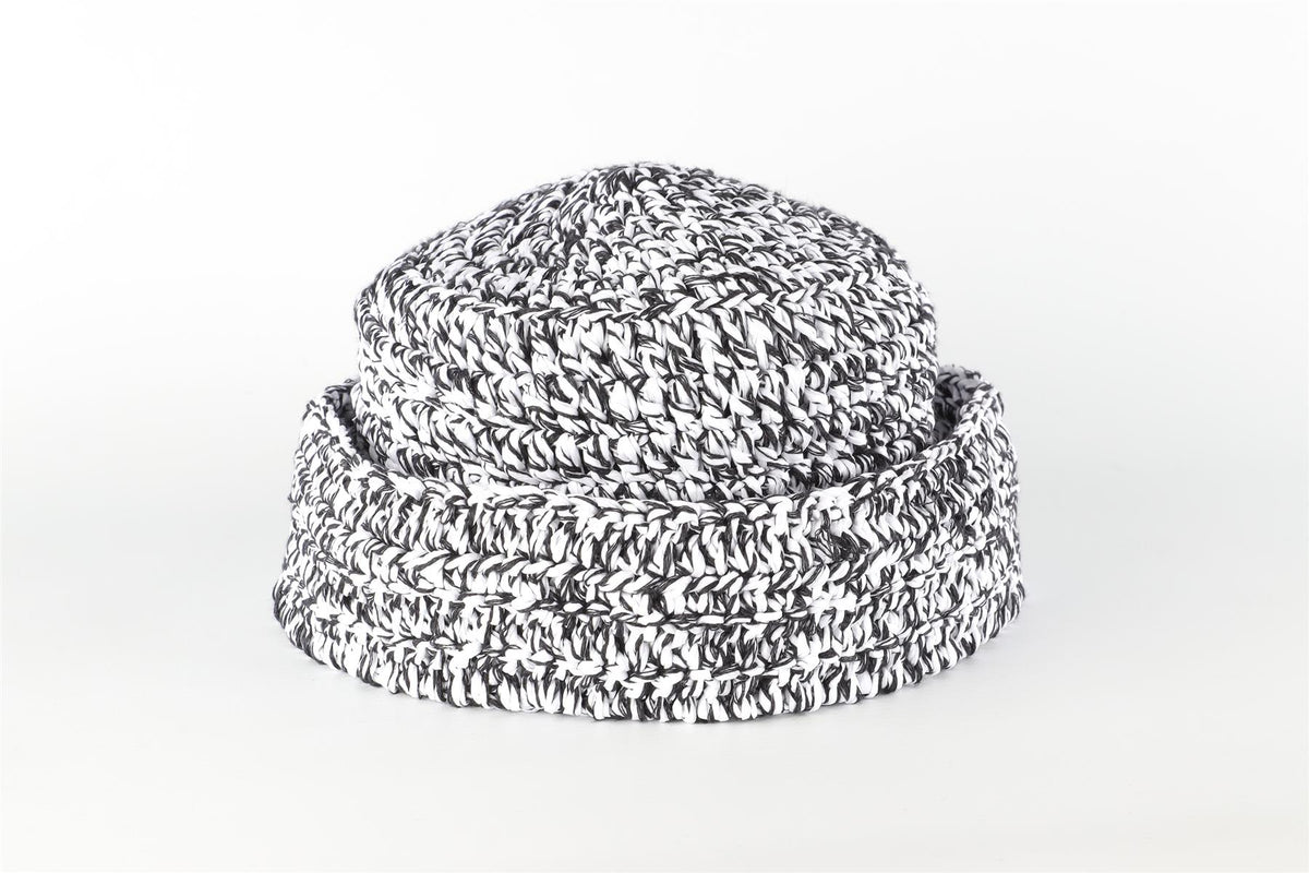 GIORGIO ARMARNI WHITE RAFFIA HAT MEDIUM