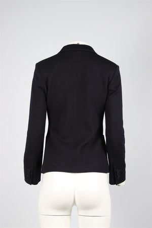 GUCCI NAVY GG COTTON BLAZER IT 40 UK 8