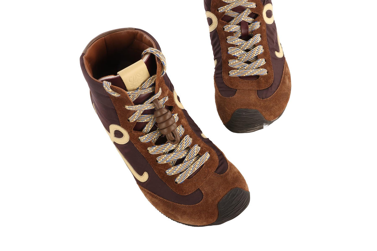 LOEWE BROWN BALLET RUNNER 2.0 SUEDE SNEAKERS EU 39 UK 6
